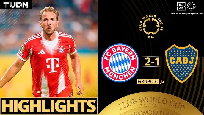 Bayern Munich vs Boca Juniors 2-1: Harry Kane khai bàn, Merentiel gỡ hòa, Kane kiến tạo, Olise giúp HLV Kompany qua vòng bảng FIFA Club World Cup 2025 sớm 1 lượt