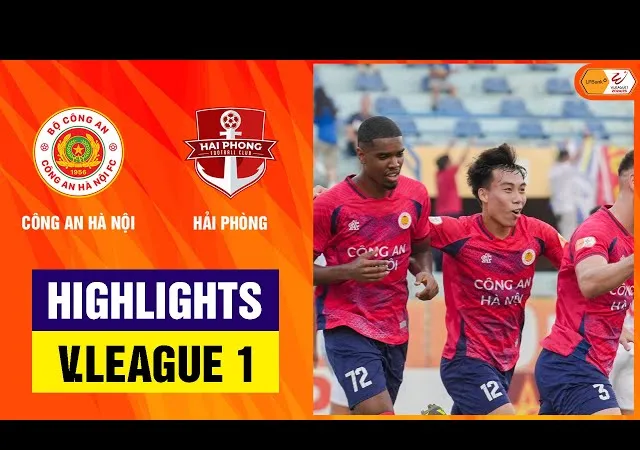 CAHN vs Hải Phòng 2-0: Hugo Gomes sớm khai bàn phút thứ 9, Giáp Tuấn Dương chốt hạ chiến thắng phút 32, CAHN kết thúc V-League 2024/25 ở vị trí thứ ba