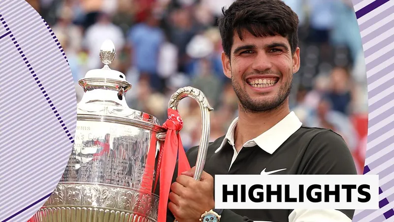 Carlos Alcaraz vs Jiri Lehecka 7-5, 6(5)-7, 6-2: Hạ Lehecka, Tiểu Nadal" chính thức trở thành nhà vô địch Queen's Club 2025