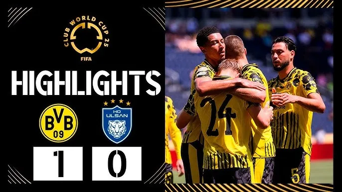 Borussia Dortmund vs Ulsan Hyundai 1-0: Bellingham kiến tạo, Svensson ghi bàn duy nhất, Dortmund gặp Monterrey ở vòng knock-out FIFA Club World Cup