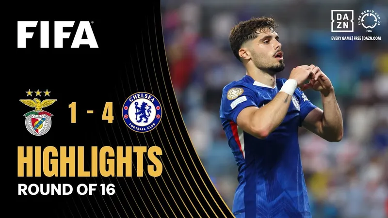 Benfica vs Chelsea 1-4: Kịch 5 tính 5 bàn, Reece James khai bàn, Di Maria gỡ hòa, Nkunku, Neto, Dewsbury-Hall tỏa sáng, Chelsea điền tên vào tứ kết FIFA Club World Cup 2025