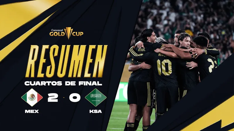 Mexico vs Saudi Arabia 2-0: Hiệp 2 kich tính, Vega dứt điểm mở bàn, Madu bất ngờ phản lưới nhà, giúp Mexico tiến vào bán kết Gold Cup gặp Honduras