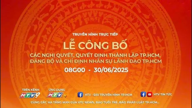 Lễ công bố các nghị quyết, quyết định thành lập TPHCM, Đảng bộ và chỉ định nhân sự lãnh đạo TPHCM