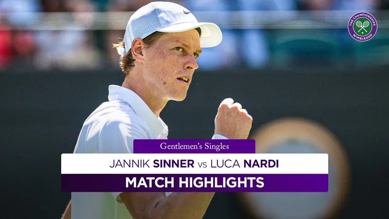 Jannik Sinner vs Luca Nardi 6-4, 6-3, 6-0: Dễ dàng bước qua Nardi, Sinner tiến vào vòng 2 Wimbledon, gặp Aleksandar Vukic của Australia