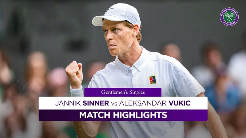 Jannik Sinner vs Aleksandar Vukic 6-1, 6-1,6-3: Nhẹ nhàng vượt qua Vukic, Sinner tay vợt số 1 thế giới gặp Pedro Martinez ở vòng 3 Wimbledon 2025