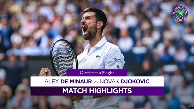 Alex De Minaur vs Novak Djokovic 6-1, 4-6, 4-6, 4-6: De Minaur thắng set đầu, Djokovic ngược dòng đẳng cấp, Nole gặp Coboli ở tứ kết Wimbledon 2025