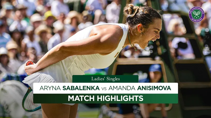 Aryna Sabalenka vs Amanda Anisimova 4-6, 6-4, 4-6: Tâm điểm set 3, Sabalenka đoạt 2 break-point, nhưng Anisimova xuất sắc giành vé chung kết Wimbledon 2025