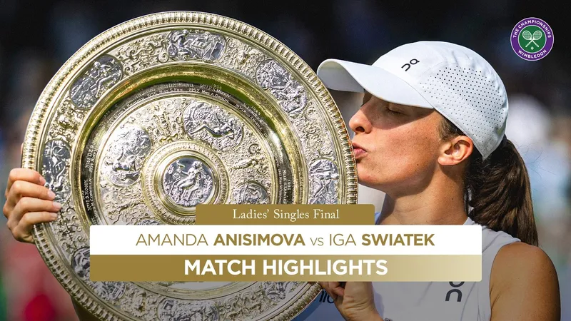 Amanda Anisimova vs Iga Swiatek 0-6, 0-6: Thắng thuyết phục Anisimova sau 58 phút, Swiatek xứng đáng đăng quang ngôi hậu Wimbledon 2025