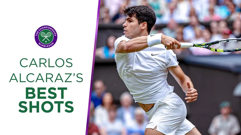 Những pha ghi điểm đẳng cấp của Carlos Alcaraz đã đưa anh vào Chung kết đơn nam Wimbledon 2025
