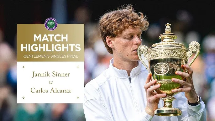Carlos Alcaraz vs Jannik Sinner 4-6, 6-4, 6-4, 6-4: Sau 3 giờ 6 phút, Sinner chấm dứt 2 năm thông trị Wimbledon của Alcaraz, đăng quang ngôi vô địch Wimbledon 2025