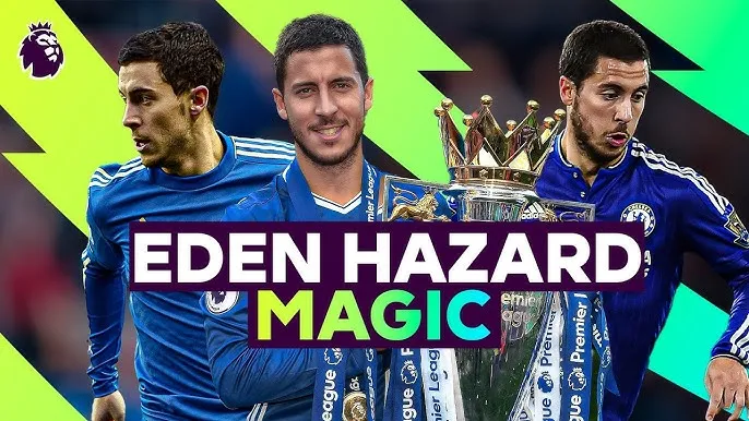 Những khoảnh khắc kỳ diệu của Eden Hazard tại Ngoại hạng Anh trong màu áo Chelsea, Hazard 2 lần đăng quang Premier League, Cầu thủ xuất sắc nhất mùa giải 2014/15 đã ghi được 85 bàn thắng