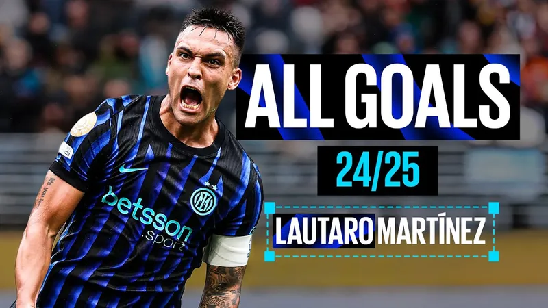 26 bàn thắng của ngôi sao Lautaro Martinez ở các đấu trường Serie A, Coppa Italia, Super Cup Italia, UEFA Champions League, FIFA Club World Cup 2025 ở mùa giải 2024/25