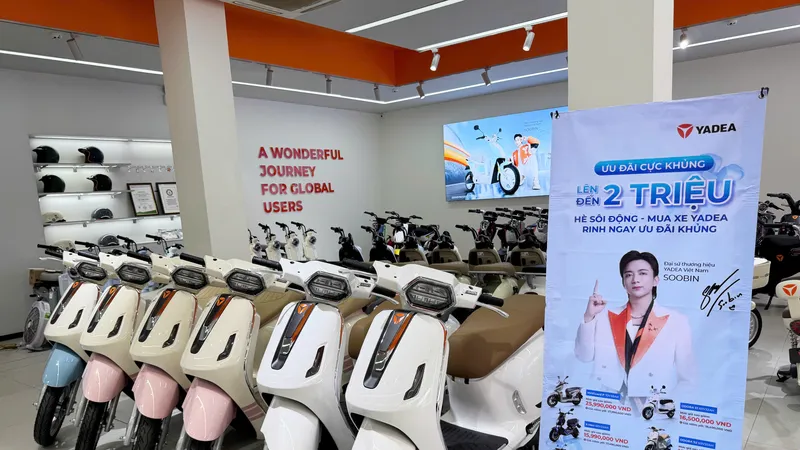 Yadea hỗ trợ người tiêu dùng Việt Nam chuyển đổi phương tiện xanh