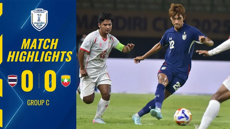 U23 Thái Lan vs U23 Myanmar 0-0: Seksan Ratree sút căng, xà ngang cứu thua, U23 Myanmar bị loại, U23 Thái Lan gặp U23 Indonesia ở bán kết ASEAN U23 Championship