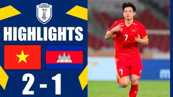 U23 Việt Nam vs U23 Campuchia 2-1: Văn Khang kiến tạo từ phạt góc, Lý Đức đánh đầu mở bàn, Rado Mon gỡ hòa, Thành Đạt tạt cánh, Đình Bắc chốt hạ, thầy trò HLV Kim Sang Sik gặp U23 Philippines ở bán kết