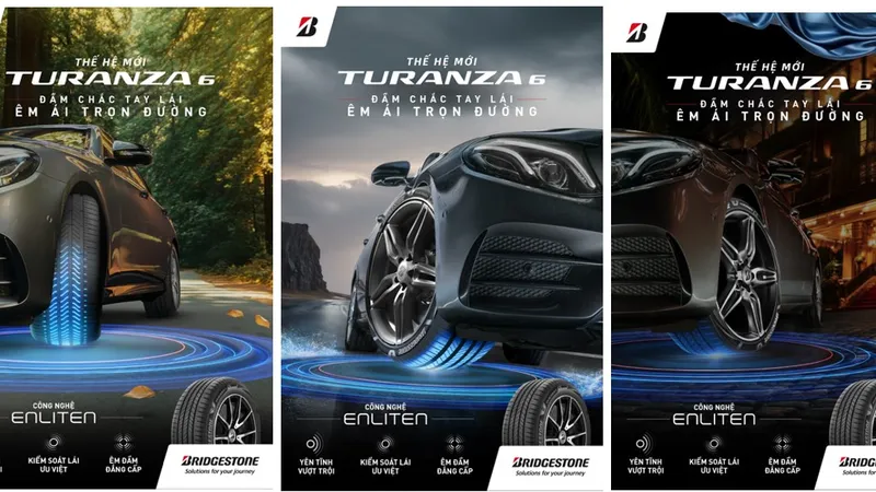 Bridgestone ra mắt dòng vỏ xe cao cấp - TURANZA 6, với trải nghiệm lái êm đầm đẳng cấp