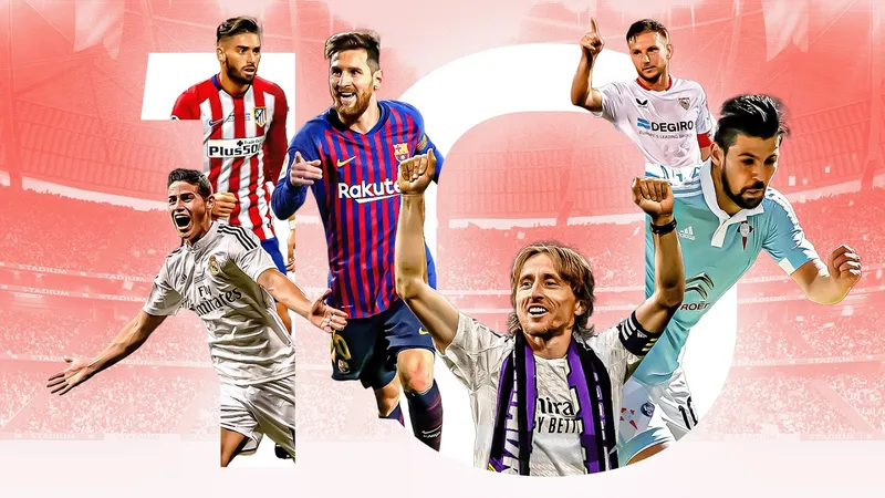 Leo Messi, Luka Modric,... dẫn đầu những pha ghi bàn đẹp mắt của cầu thủ số 10 ở đấu trường La Liga 2015-2025