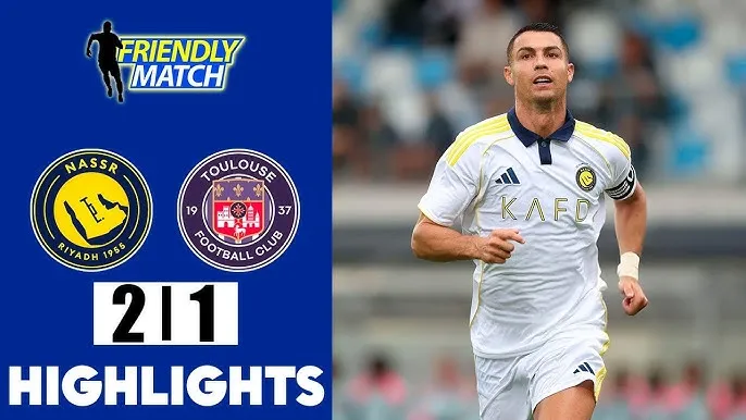 Giao hữu, Al Nassr vs Toulouse 2-1: Gboho mở tỷ số nhưng ngôi sao Ronaldo lập tức tỏa sáng gỡ hòa, Nawaf Boushal kiến tạo chuẩn xác, Marran đánh đầu chốt hạ chiến thắng