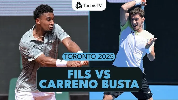 Arthur Fils vs Pablo Carreno 6-3, 6-4: Dễ dàng hạ Carreno, Fils bước tiếp vòng 32 gặp Jiri Lehecka người CH Czech ở Toronto 2025