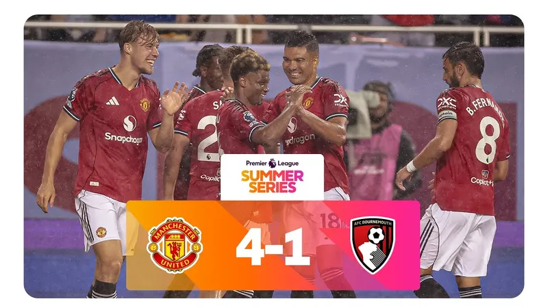 Man United vs Bournemouth 4-1: Hojlund sớm khai bàn, Dorgu, Diallo, Ethan Williams lần lượt nhấn chìm đối thủ, De Ligt bất ngờ phản lưới nhà