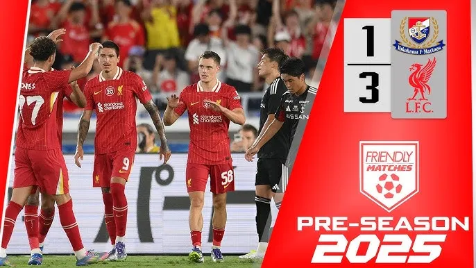 Giao hữu, Yokohama vs Liverpool 1-3: Asahi Uenaka khai bàn nhưng tân binh Florian Wirtz gỡ hòa, Trey Nyoni, Rio Ngumoha chốt hạ chiến thắng