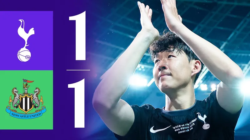 Giao hữu, Tottenham vs Newcastle United 1-1: Danso chớp thời cơ, kiến tạo cho Johnson sớm ghi bàn, Barnes đột phá dứt điểm gỡ hòa, ngôi sao Son Heung Min chính thức chia tay Tottenham 