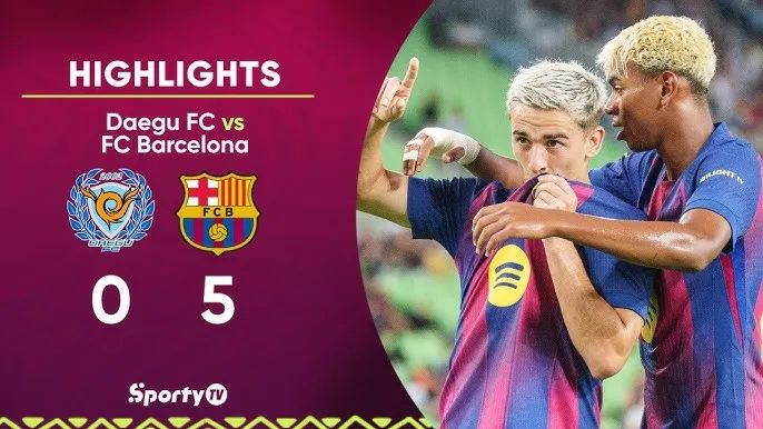Giao hữu, Daegu vs Barcelona 0-5: Yamal dấu ấn kiến tạo, Gavi tỏa sáng cú đúp, Lewandowski góp công, Toni Fernandez ghi bàn, Rashford ra mắt fan Barca ở Asian Tour 2025 