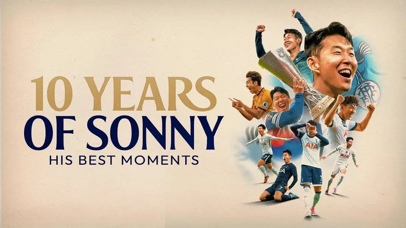 Tottenham Hotspur tri ân 10 năm đồng hành của ngôi sao Son Heung-min, những khoảnh khắc đáng nhớ luôn nằm trong tim fan Tottenham