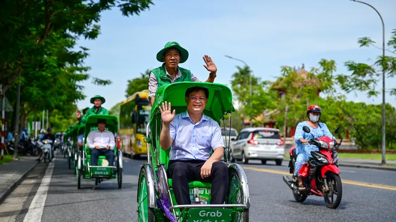 Thử nghiệm dịch vụ Grab Xích lô tại Huế