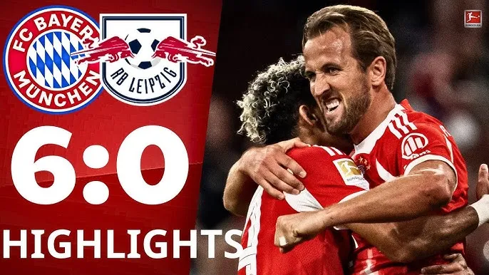 Bayern Munich vs RB Leipzig 6-0: Gnabry, Kim Min Jae đua tài kiến tạo, Olise ghi cú đúp, Diaz góp công, Harry Kane chói sáng hattrick, 6 bàn tưng bừng 