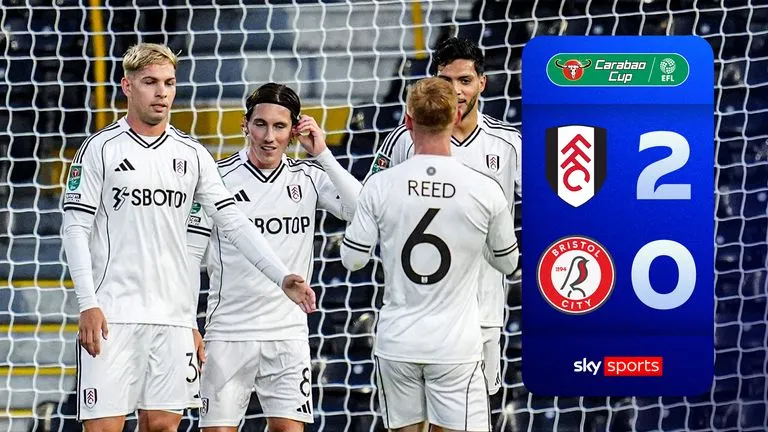 Fulham vs Bristol City 2-0: George Tanner sớm phản lưới nhà ngay phút thứ 8, Raul Jimenez sút cận thành ấn định chiến thắng vòng 2 League Cup 2025