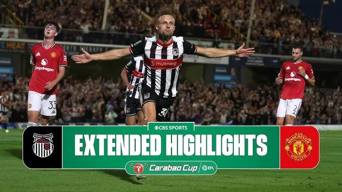 Grimsby Town vs Man United 2-2 (pen 12-11): Matheus Cunha, Bryan Mbeumo hỏng penalty, MU của HLV Amorim bị loại khỏi League Cup bởi đội bóng đang đá hạng tư