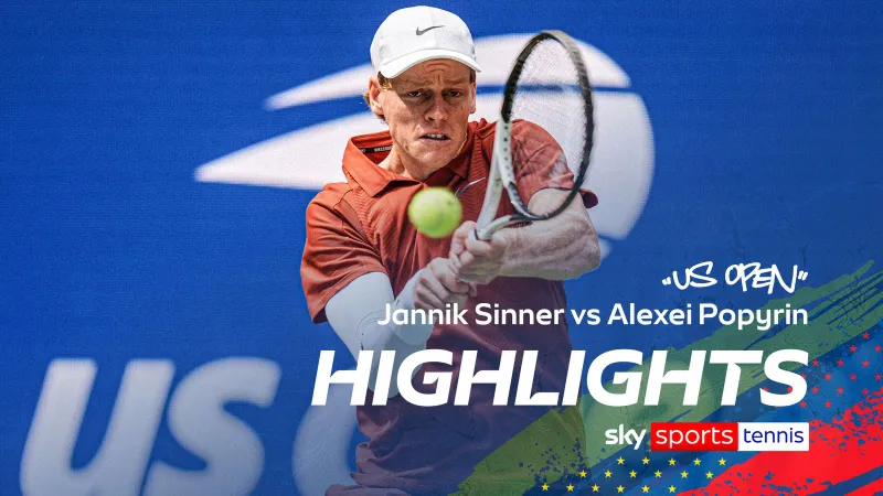 Jannik Sinner vs Alexei Popyrin 6-3, 6-2, 6-2: Tay vợt số 1 Sinner tiếp tục dễ dàng hạ Popyrin, gặp Denis Shapovalov ở vòng 3 US Open 2025