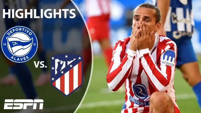 Alaves vs Atletico Madrid 1-1: Con trai Giuliano Simeone khai bàn ngay phút thứ 7, HLV Diego Simeone nở mặt, Vicente gỡ hòa trên chấm penalty, Atletico thắng sau 3 vòng