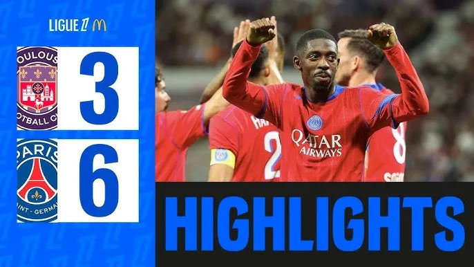 Toulouse vs PSG 3-6: Khó tin 9 bàn thắng, Cresswell, Gboho, Vossah lập công, Neves ghi hattrick với 2 siêu phẩm, Barcola, Dembele góp công chiến thắng 