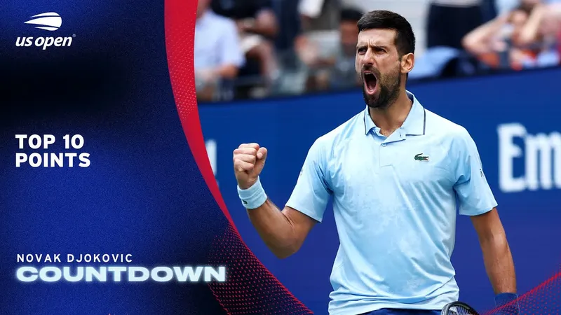 10 pha ăn điểm đẳng cấp của huyền thoại Novak Djokovic tại US Open 2025