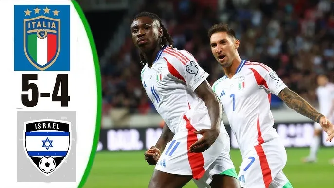 Israel vs Italia 4-5: Kịch tính 9 bàn thắng, Locatelli, Bastoni phản lưới nhà, Peretz, Kean đua tài ghi cú đúp, Politano, Raspadori, Tonali tỏa sáng