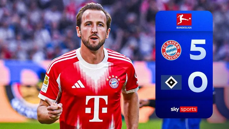 Bayern Munich vs Hamburg 5-0: Gnabry sớm mở bàn phút thứ 3, Pavlovic nhân đôi tỷ số, Harry Kane ghi cú đúp, Diaz ấn định chiến thắng 5 sao