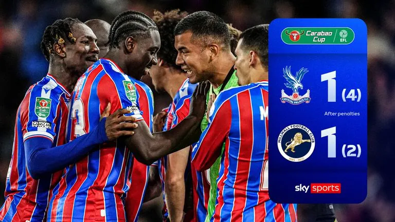 Crystal Palace vs Millwall 1-1 (pen 4-2): Chris Richards ghi bàn, Ryan Leonard kịp gỡ hòa, Tristan Crama, Aidomo Emakhu hỏng penalty, thủ thành Walter Benitez làm người hùng