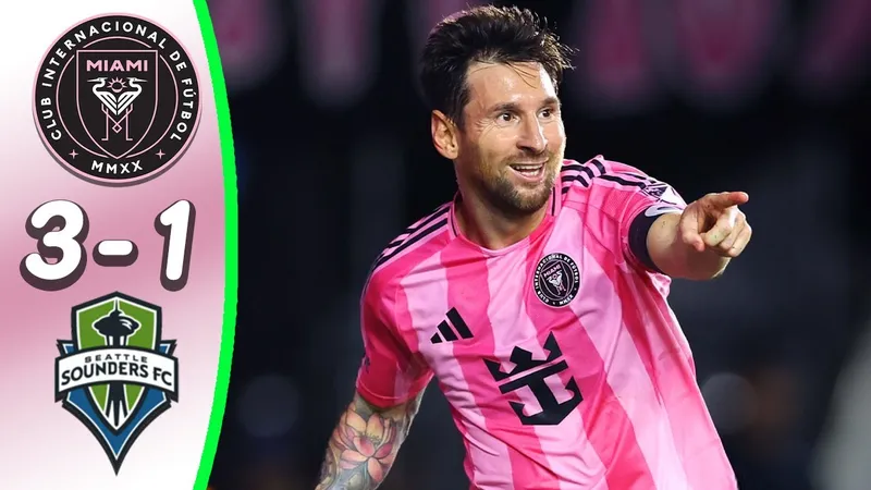 Inter Miami vs Seattle Sounders 3-1: Alba, Messi nhịp nhàng, lần lượt lập công, Fray góp công chiến thắng, Vargas ghi bàn danh dự