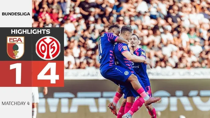 Augsburg vs Mainz 05 1-4: Sano Kaishu, Dominik Kohr, Paul Nebel, Armindo Sieb lần lượt ghi bàn tỏa sáng, Dominik Kohr bị thẻ đỏ, Samuel Essende lập công