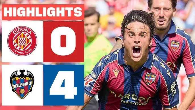Girona vs Levante 0-4: Axel Witsel, Vitor Reis nhận thẻ đỏ, cơ hội cho Etta Eyong, Carlos Alvarez, Ivan Romero, Goduine Koyalipou gieo sầu 4 bàn thắng