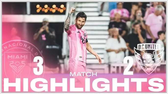 Inter Miami vs DC United 3-2: Allen mở bàn, Benteke gỡ hòa, Messi tỏa sáng cú đúp bàn thắng, Murrell lập công phút bù giờ