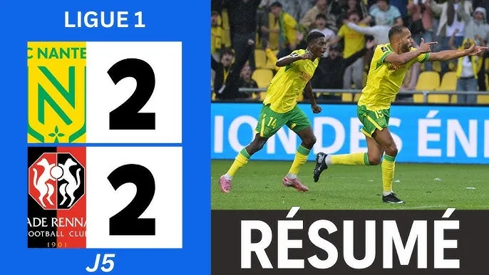 Nantes vs Rennes 2-2: Ludovic Blas mở bàn trên chấm penalty, Esteban Lepaul nhân đôi tỷ số, Junior Mwanga, Youssef El-Arabi kịp ngược dòng chia điểm