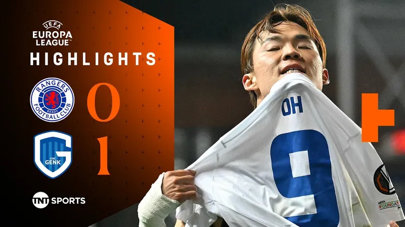 Glascow Rangers vs Genk 0-1: VAR phạt Mohamed Diomande thẻ đỏ, Oh Hyeon-gyu hỏng penalty nhưng kịp chuộc tội ghi bàn duy nhất