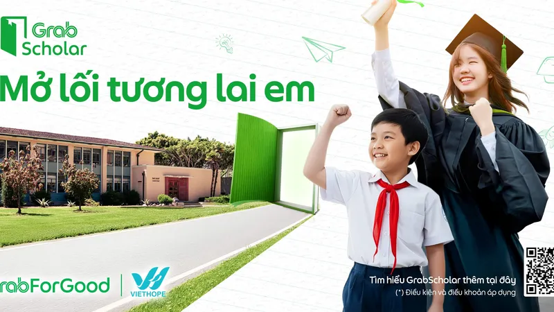 Grab triển khai chương trình học bổng GrabScholar dành cho học sinh, sinh viên tại Việt Nam 