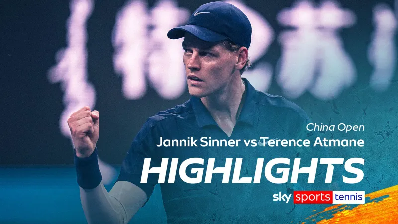 Jannik Sinner vs Terence Atmane 6-4, 5-7, 6-0: Vất vả thắng Atmane, Sinner đối đầu Marozsan ở tứ kết China Open
