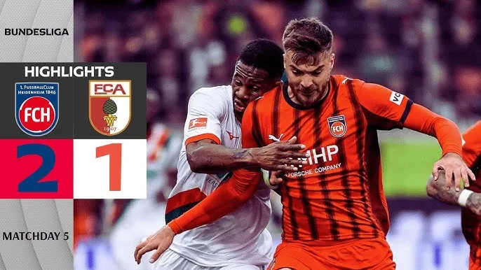 Heidenheim vs Augsburg 2-1: Mikkel Kaufmann, Sirlord Conteh lần lượt tỏa sáng, sớm ấn định cục diện, Phillip Tietz ghi bàn danh dự phút 90'+8