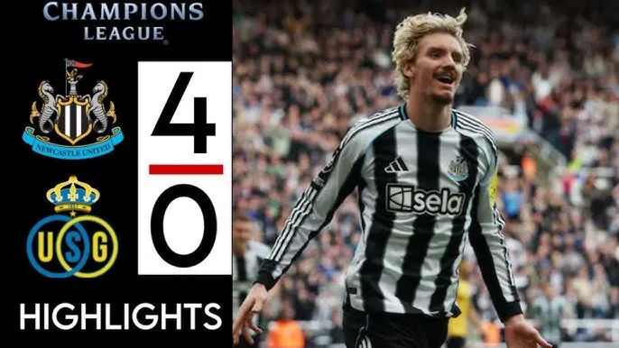 Union SG vs Newcastle 0-4: Woltemade mở bàn, Gordon ghi cú đúp nhờ chấm penalty, Harvey Barnes ấn định chiến thắng dễ dàng
