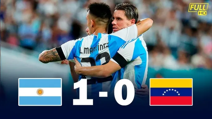 Giao hữu, Argentina vs Venezuela 1-0: Messi dự khán ủng hộ tinh thần, Lautaro Martinez chuyền ngang, Lo Celso sút tung lưới ghi bàn duy nhất